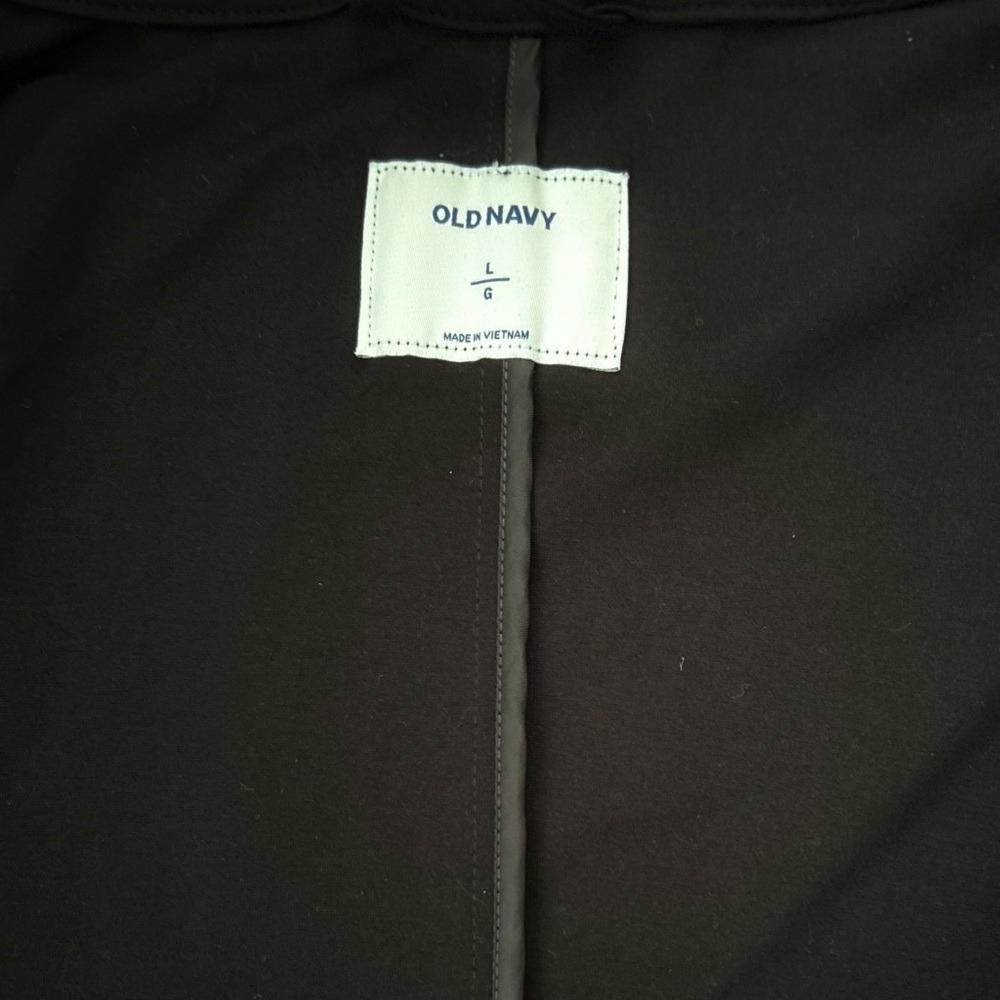 Old Navy Black Cocoon Oversized Jacket - Size: Large - Picture 8 of 10